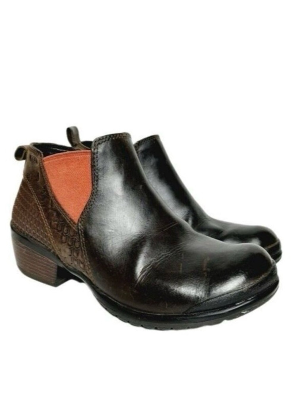 Keen Morrison Chelsea boots leather ankle bootie brown black women’s size 6